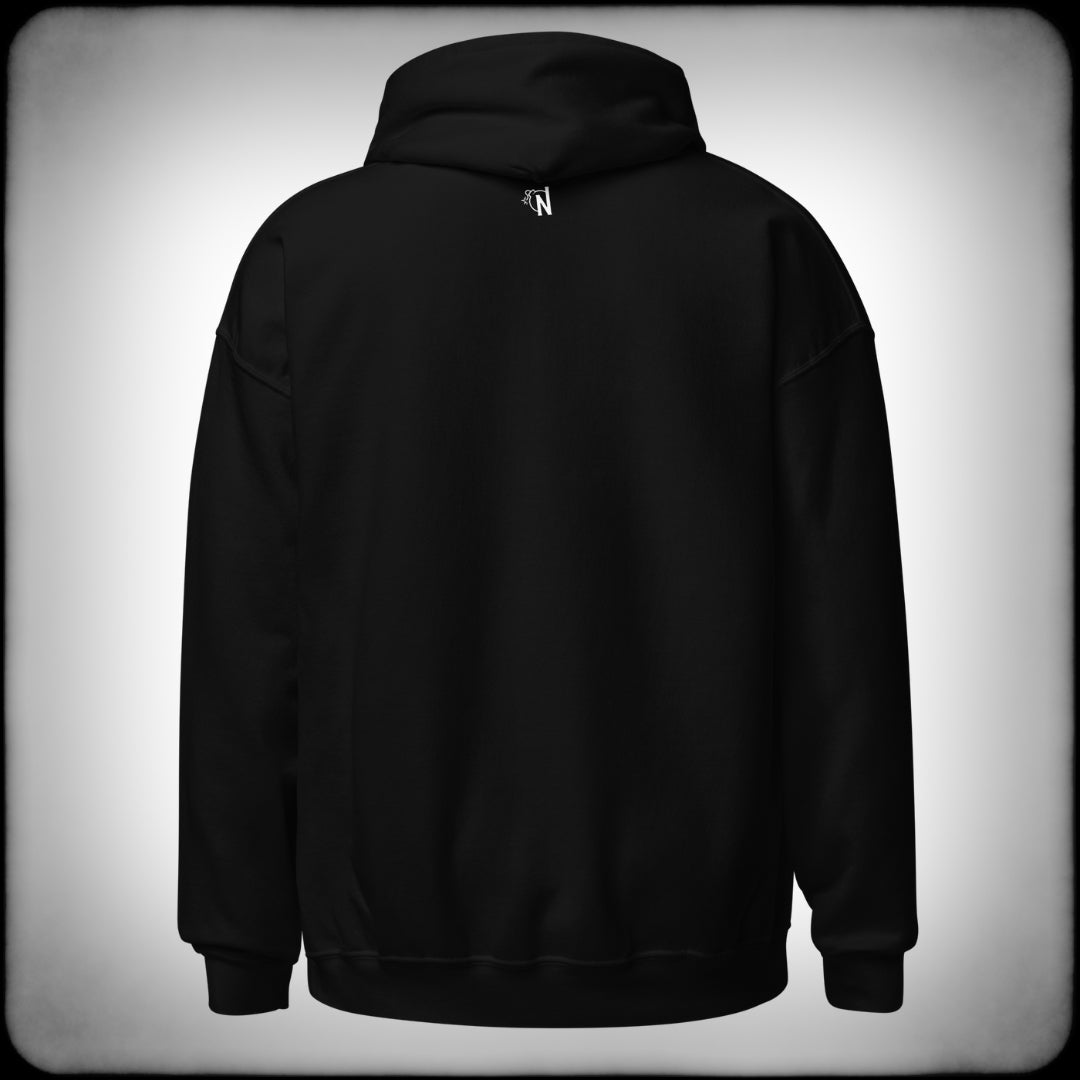 Black Unisex Hoodie Back - Nuanced Nihilist