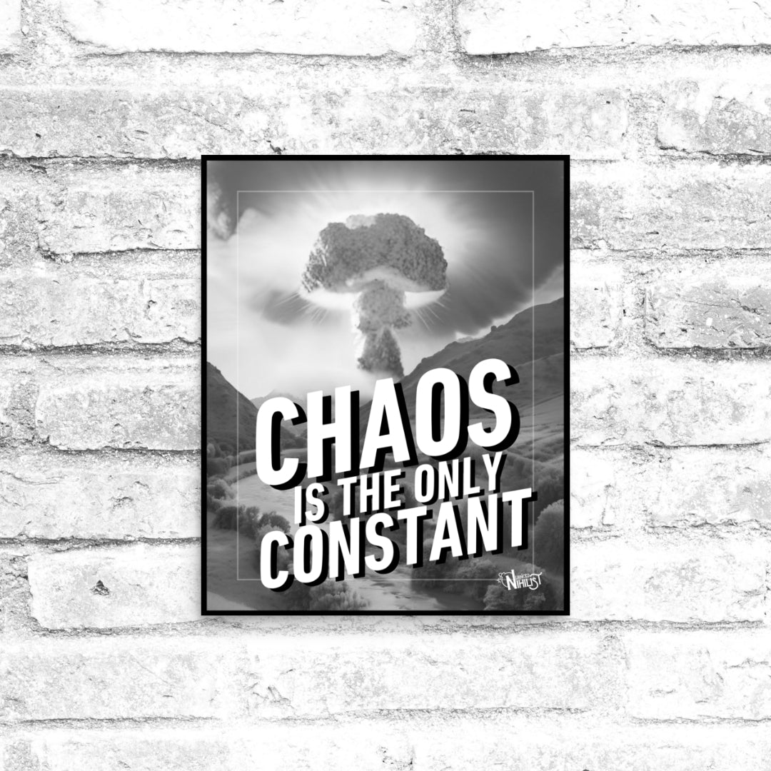Chaos Only Constant 8x10 Poster - Nuanced Nihilist