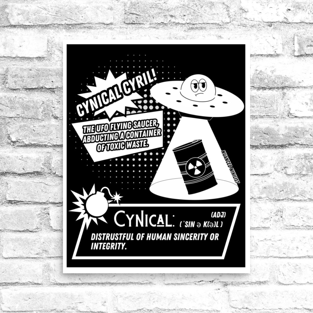 Cynical Definition 16x20 Poster - Nuanced Nihilist