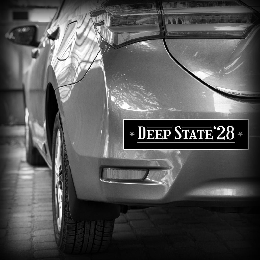 Deep State 28 Sticker Car Bumper - Nuanced Nihilist
