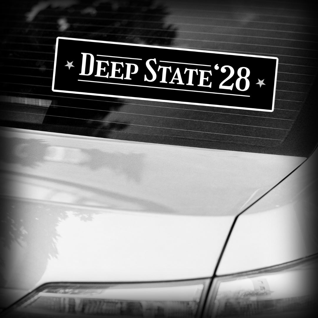 Deep State 28 Sticker Car Window - Nuanced Nihilist