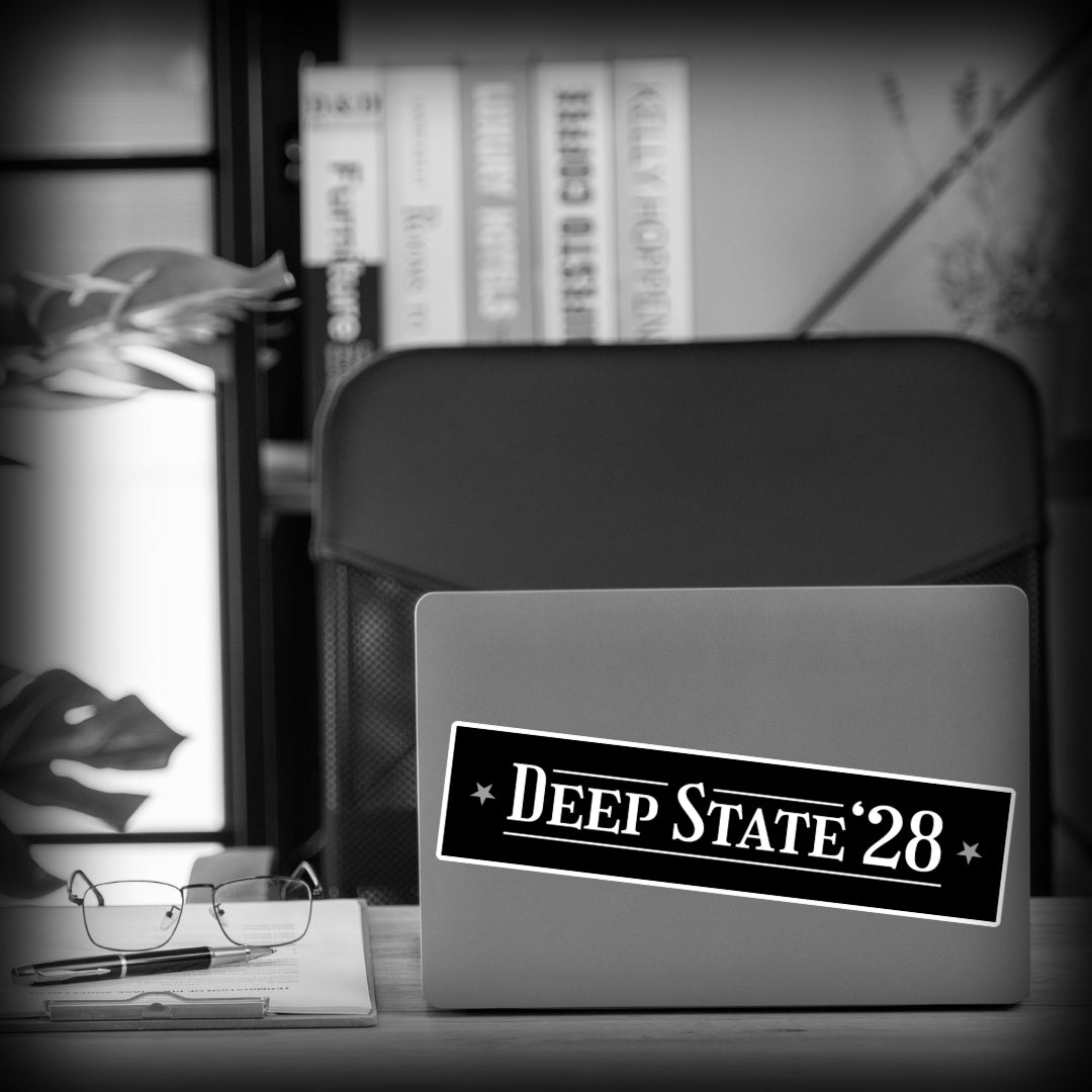 Deep State 28 Sticker Dark Laptop - Nuanced Nihilist