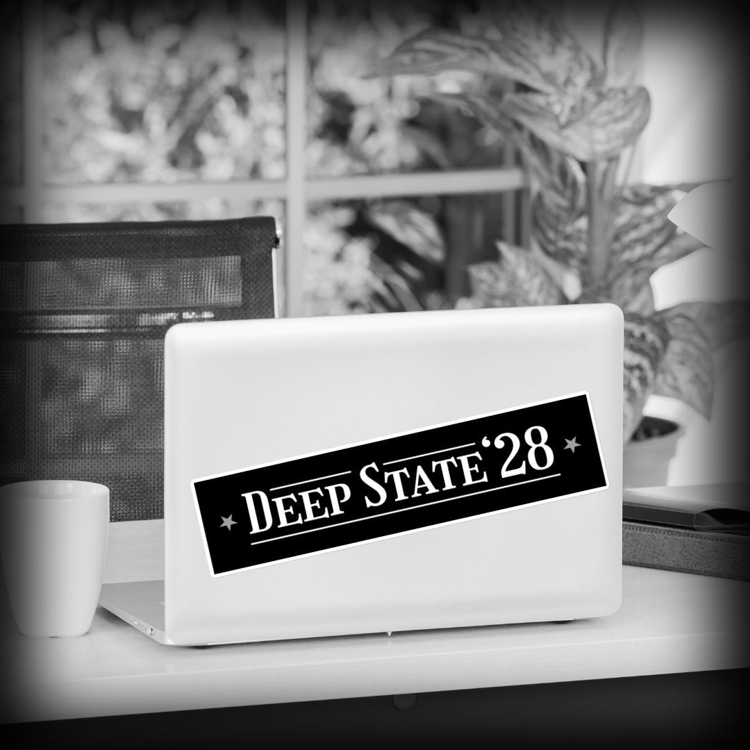 Deep State 28 Sticker Light Laptop - Nuanced Nihilist