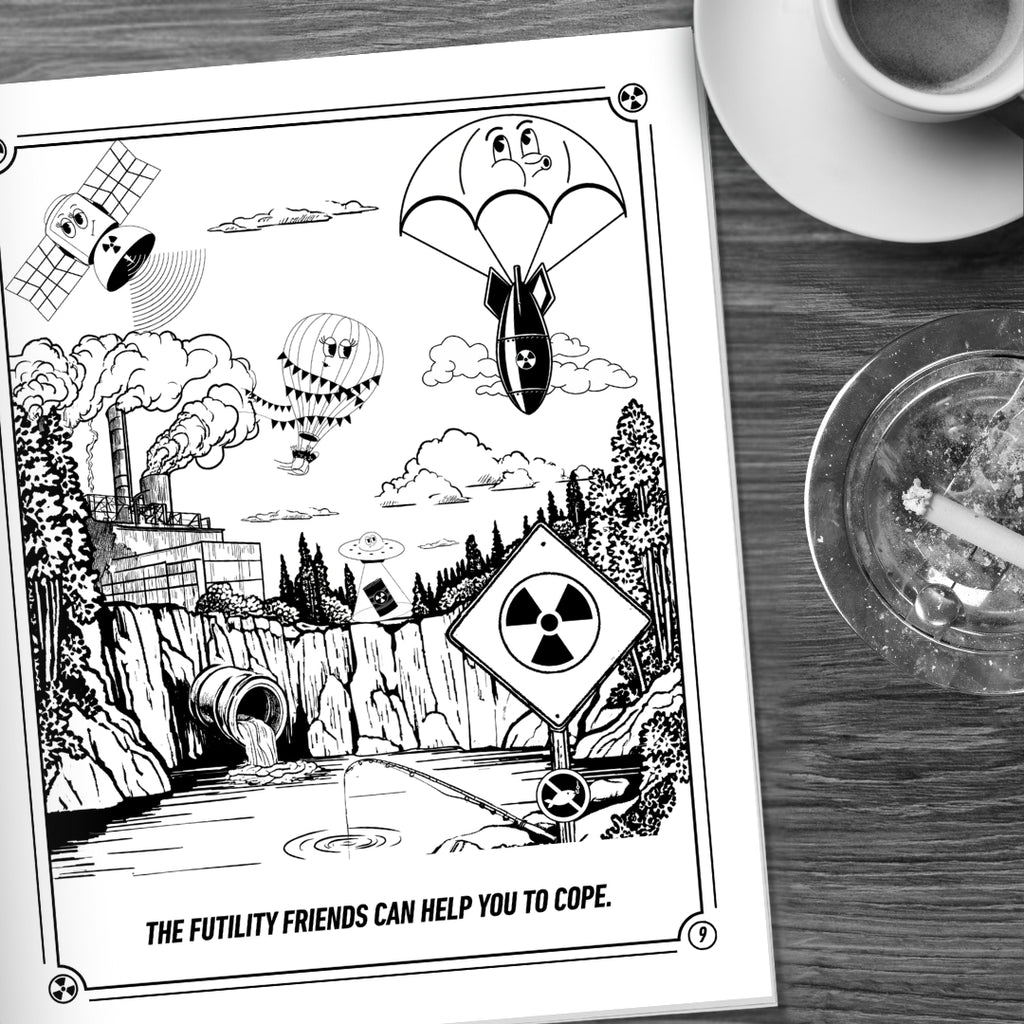 Futility Friends Coloring Book Page 9 - Nuanced Nihilist