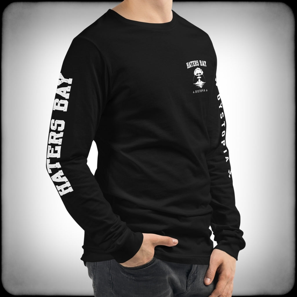 Haters Bay Collegiate Long-Sleeve Shirt Right Front Male - Nuanced Nihilist
