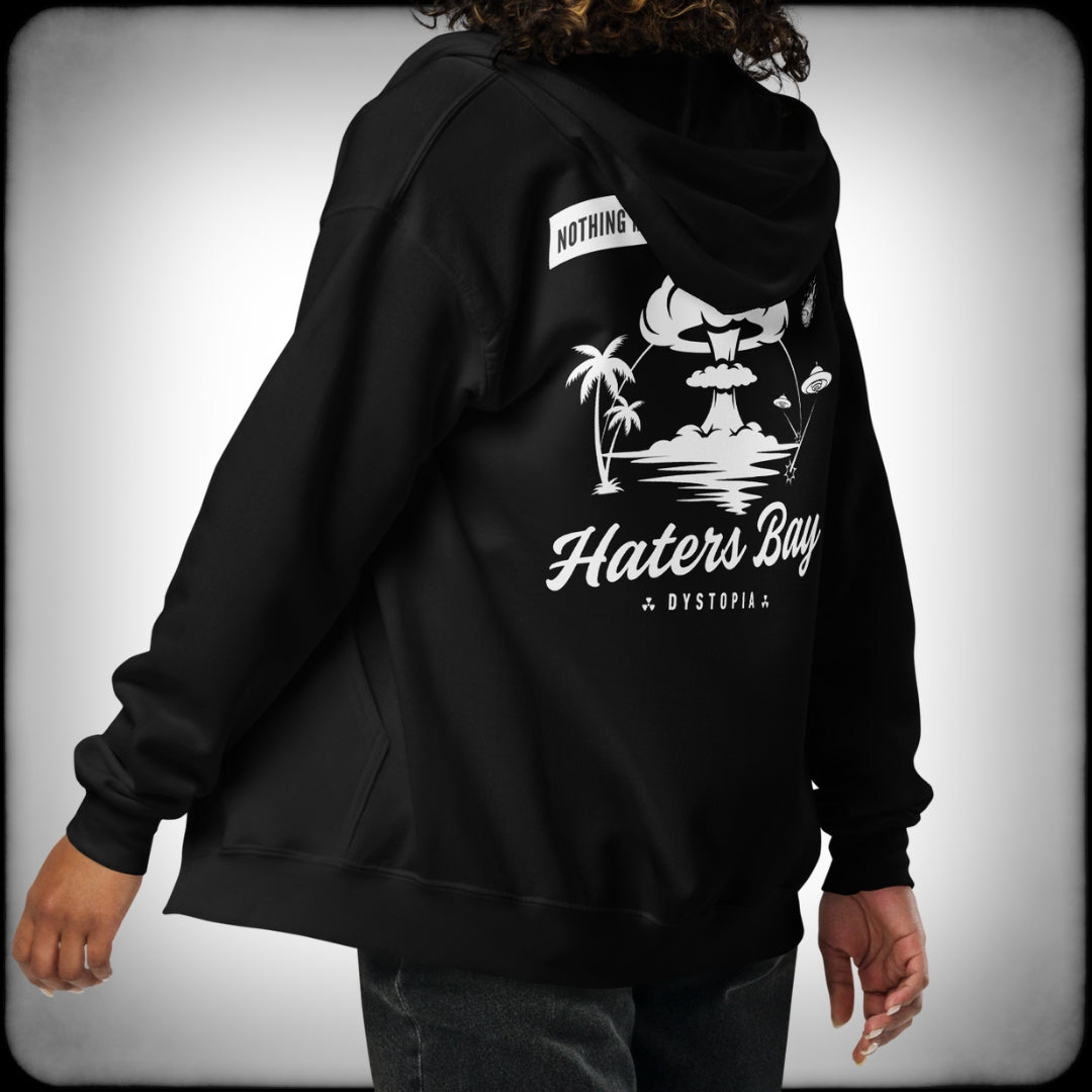 Haters Bay Vacay Hoodie Jacket Back Female - Nuanced Nihilist