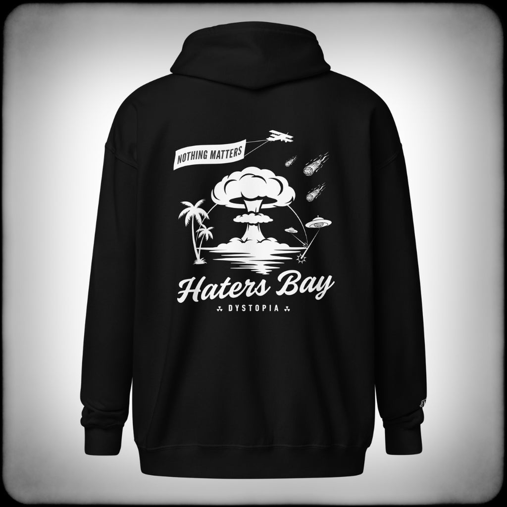 Haters Bay Vacay Hoodie Jacket Back - Nuanced Nihilist