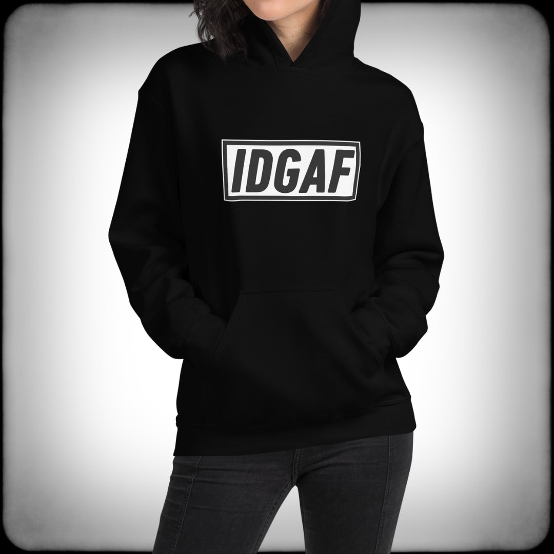 IDGAF Hoodie Female - Nuanced Nihilist
