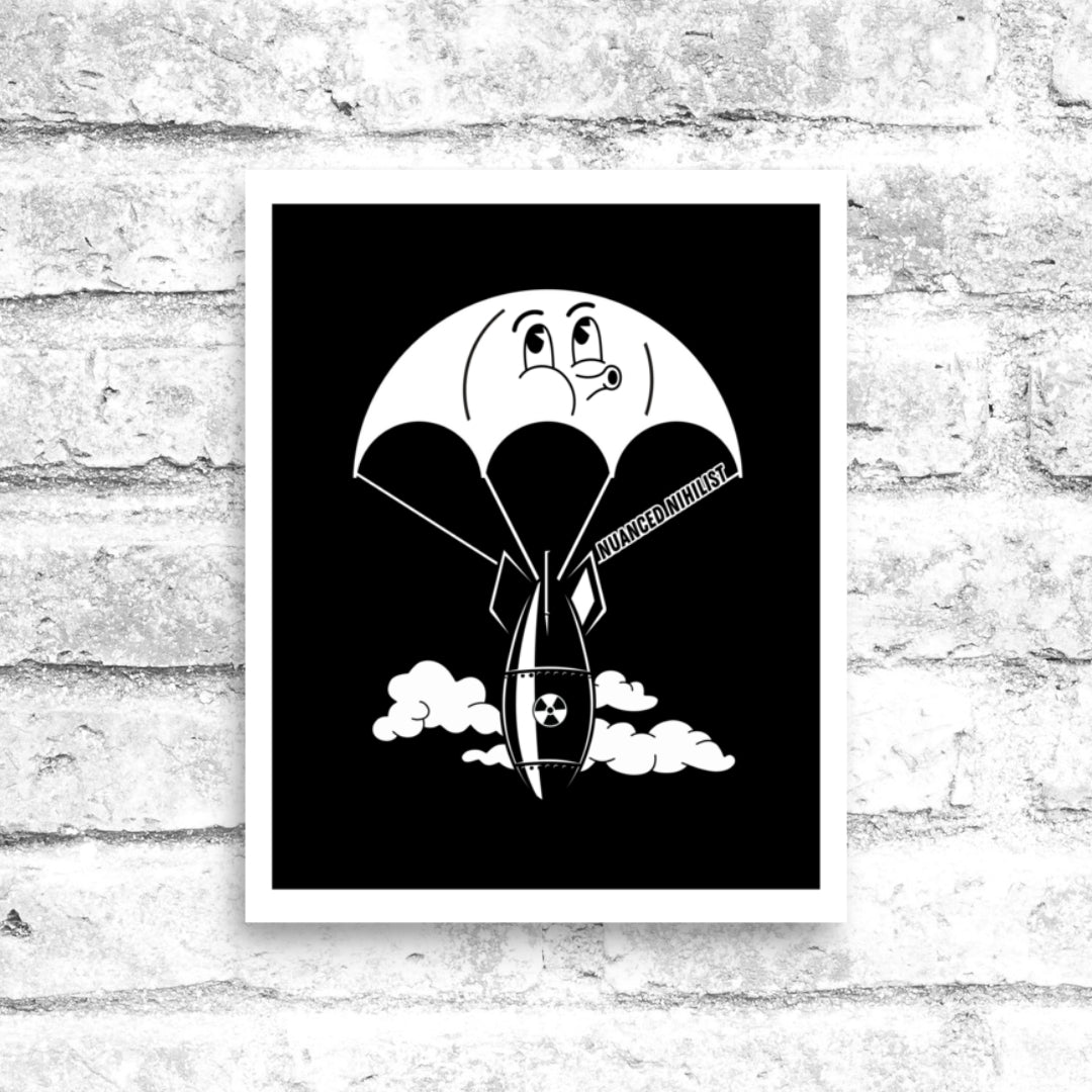 Nihilistic Niles Noir 8x10 Poster - Nuanced Nihilist