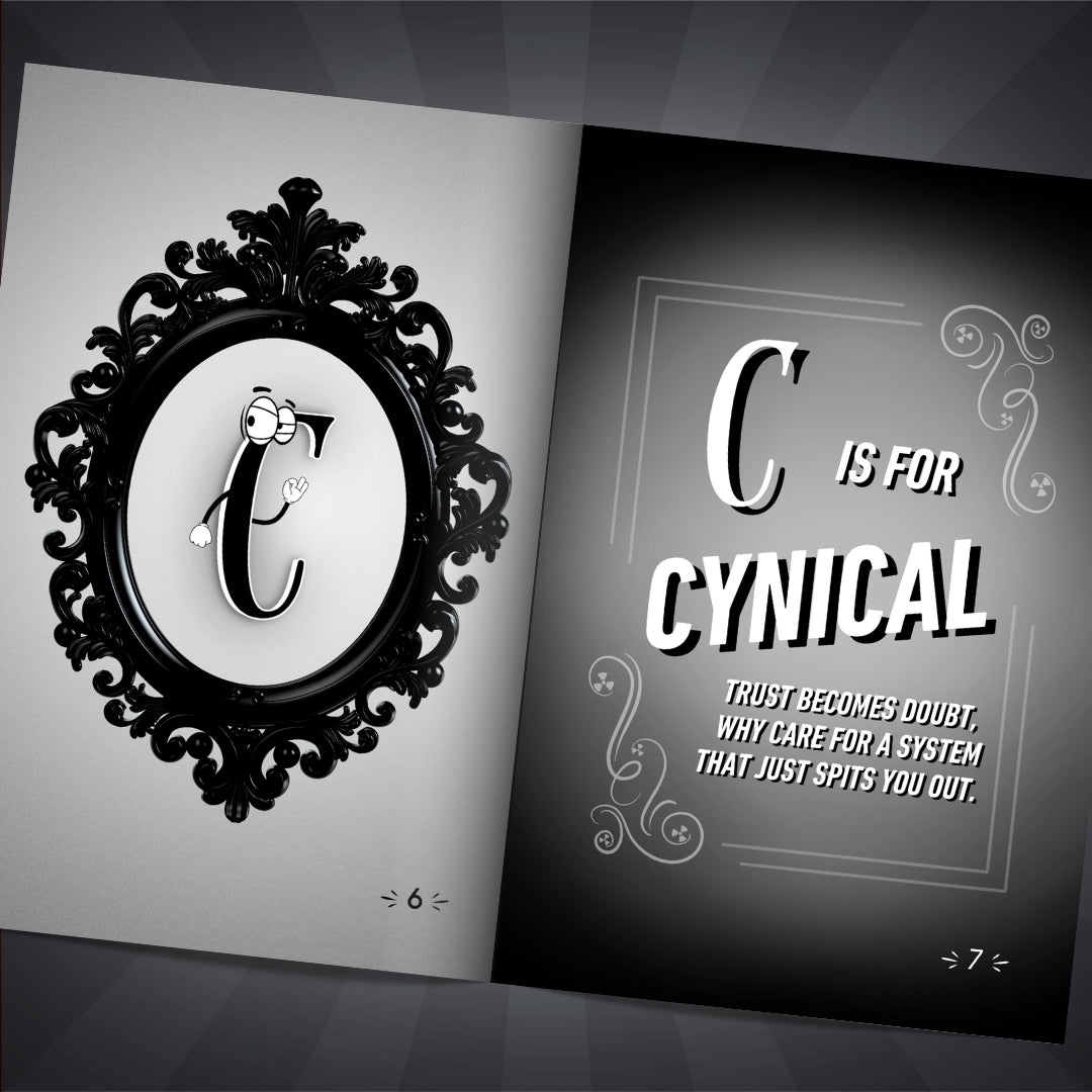 Nuanced Nihilist ABCs Book Inside Page Letter C - Nuanced Nihilist