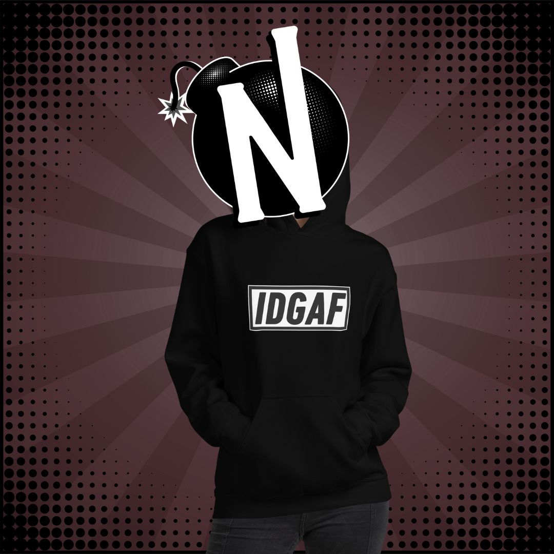 Nuanced Nihilist IDGAF Hoodie Sweater