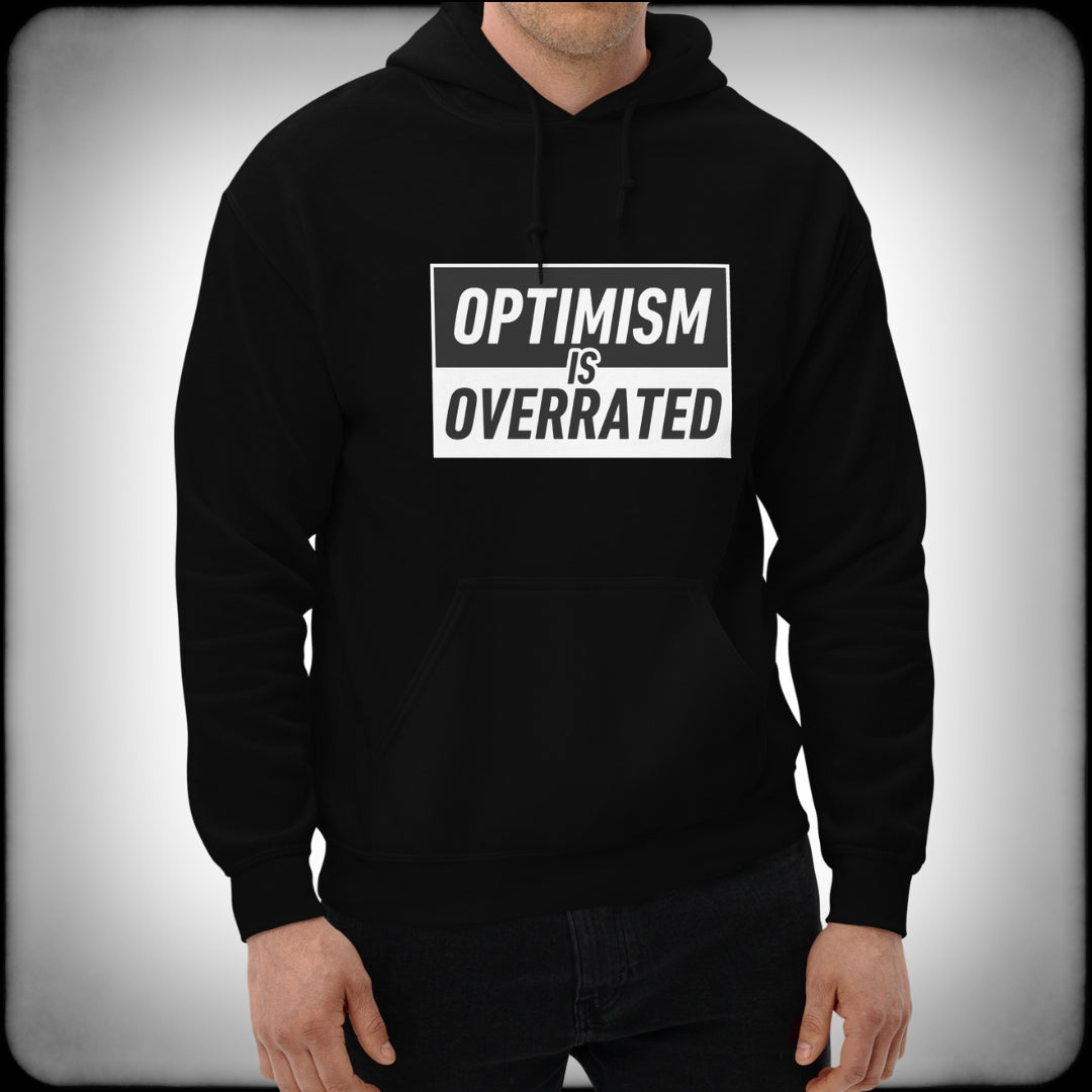 Optimism is Overrated Hoodie Male - Nuanced Nihilist