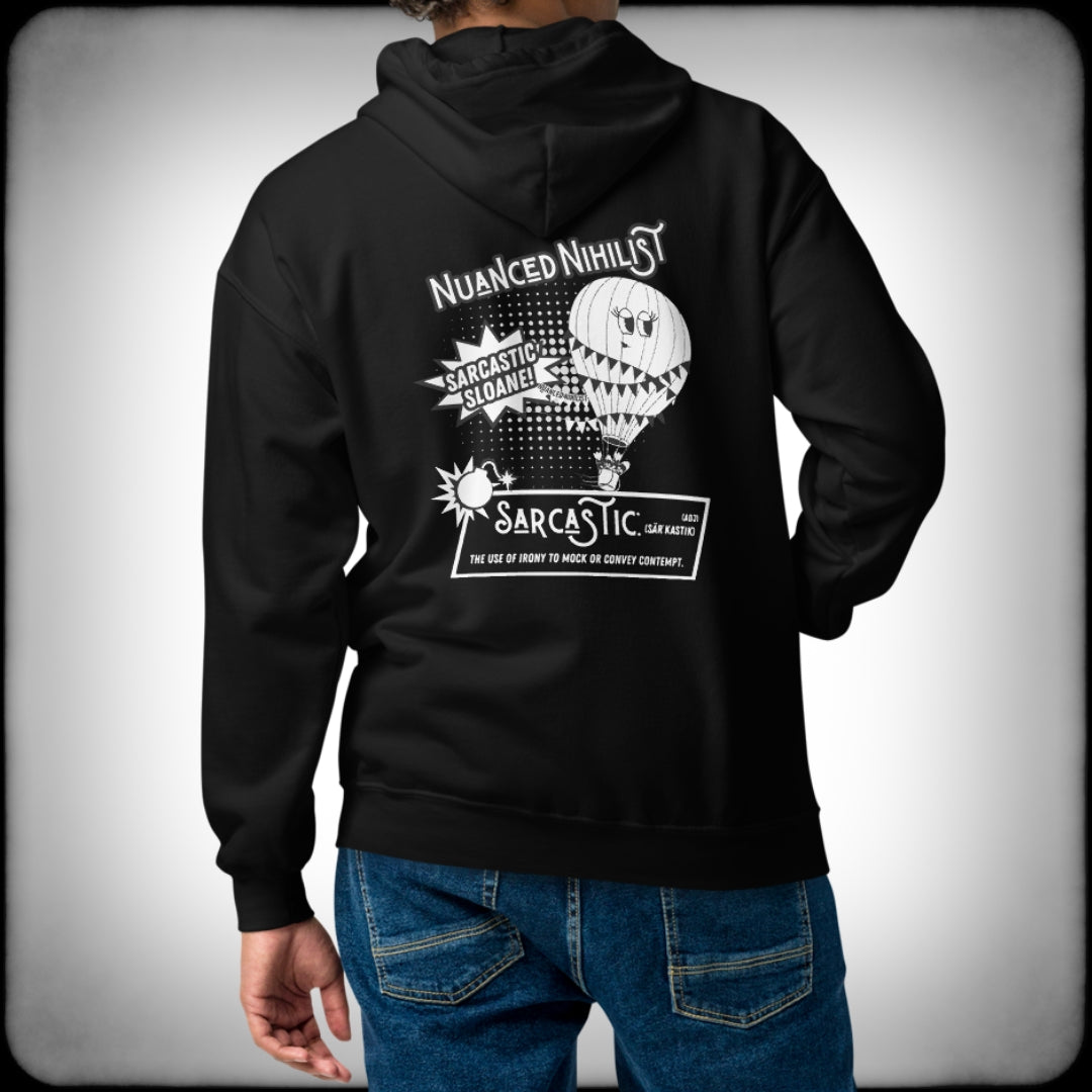 Sarcastic Definition Jacket Hoodie Back Male - Nuanced Nihilist