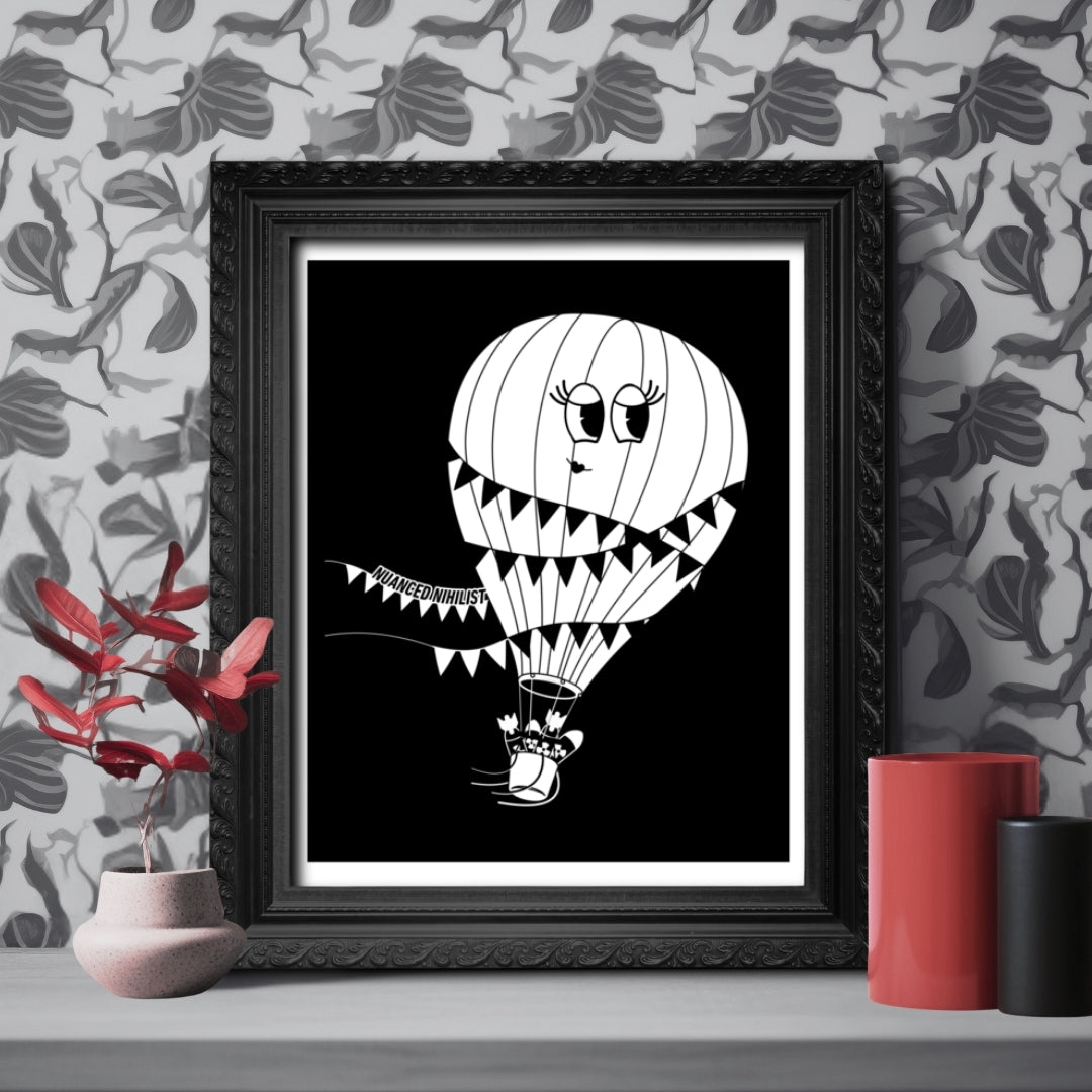 Sarcastic Sloane Noir 8x10 Poster Home - Nuanced Nihilist