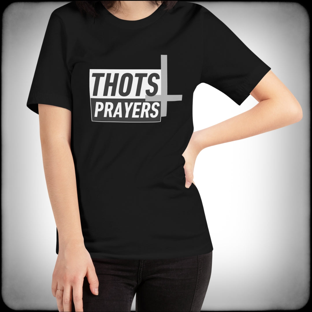 Thots and Prayers T-shirt Female - Nuanced Nihilist