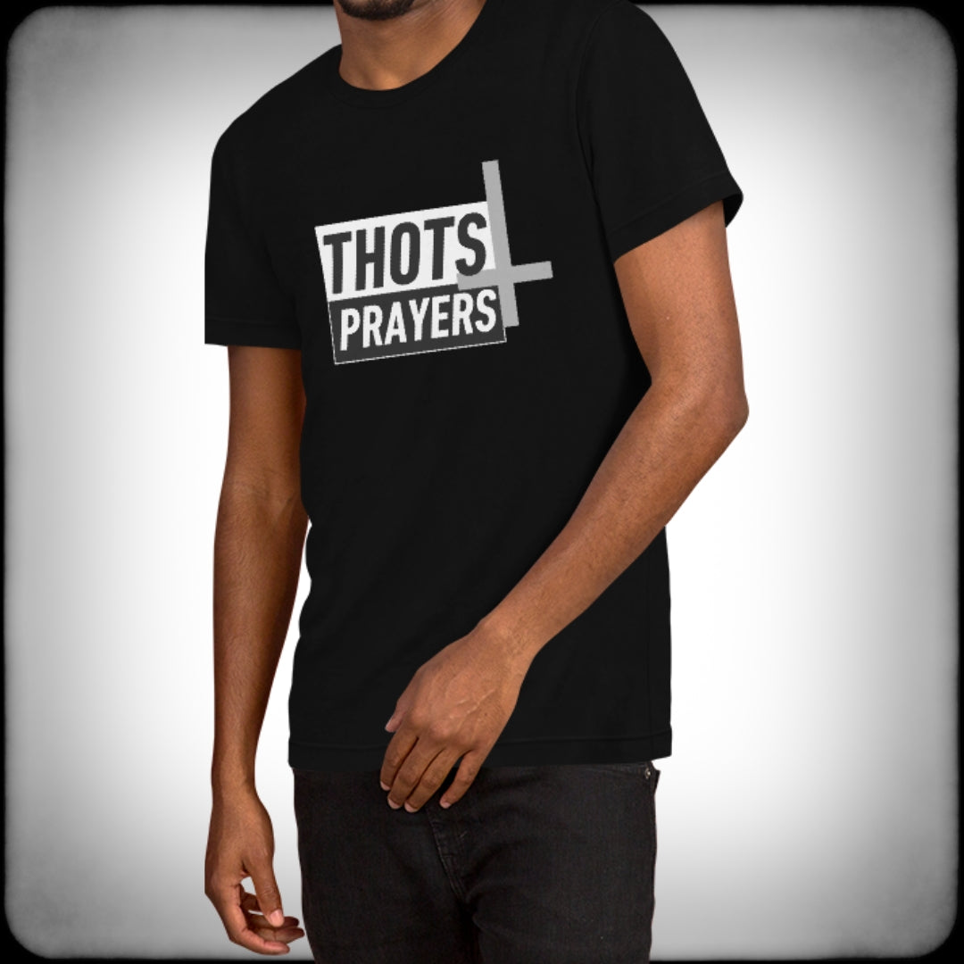 Thots and Prayers T-shirt Male - Nuanced Nihilist