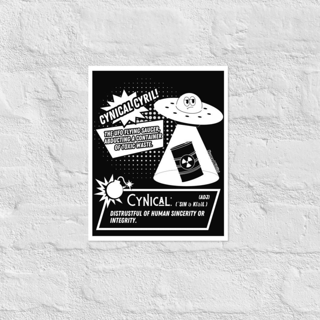 Nuanced Nihilist Cynical Definition 8x10 Poster